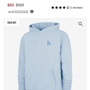 LA Dodgers Mondo Foundation Light Blue Hoodie
